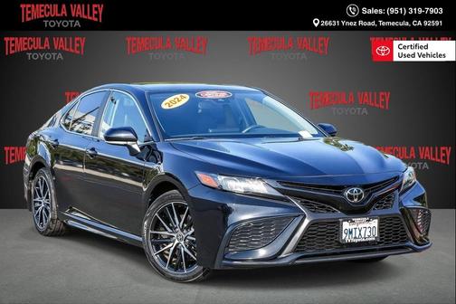 Midnight Black Metallic 2024 Toyota Camry SE
