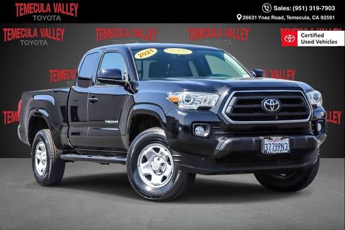 Midnight Black Metallic 2021 Toyota Tacoma SR5