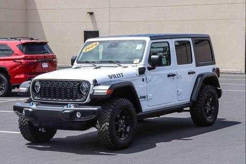 Bright White Clearcoat 2024 Jeep Wrangler 4xe Willys