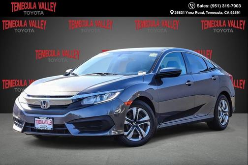 Modern Steel Metallic 2017 Honda Civic LX