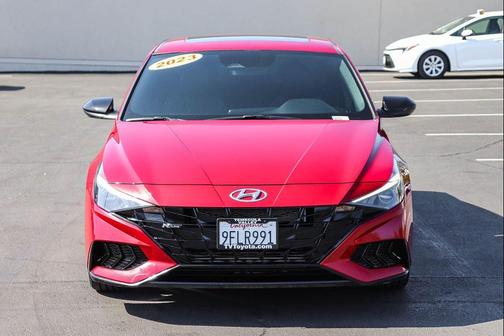 Scarlet Red Pearl 2023 Hyundai ELANTRA N Line