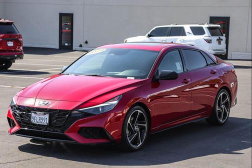 Scarlet Red Pearl 2023 Hyundai ELANTRA N Line