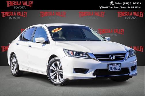 White Orchid Pearl 2013 Honda Accord LX