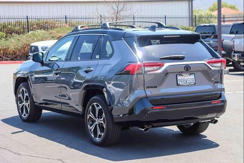 Magnetic Gray Metallic/Midnight Black Metallic 2025 Toyota RAV4 Hybrid SE