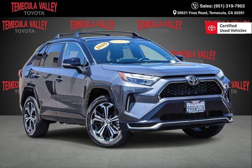 Magnetic Gray Metallic/Midnight Black Metallic 2025 Toyota RAV4 Hybrid SE
