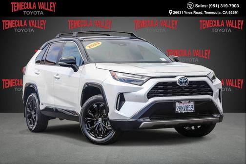 White 2023 Toyota RAV4 Hybrid SE