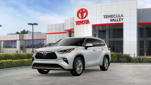 White 2026 Toyota Highlander Platinum