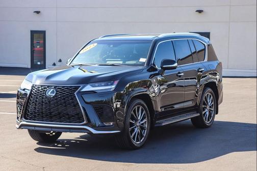 Black 2023 Lexus LX 600 F SPORT