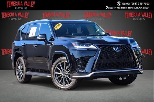 Black 2023 Lexus LX 600 F SPORT