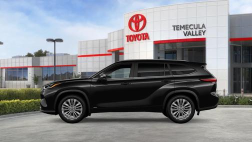 Midnight Black Metallic 2026 Toyota Highlander Hybrid Platinum