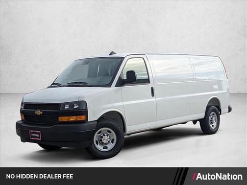 Summit White 2025 Chevrolet Express 3500 RWD 3500 Extended Wheelbase WT