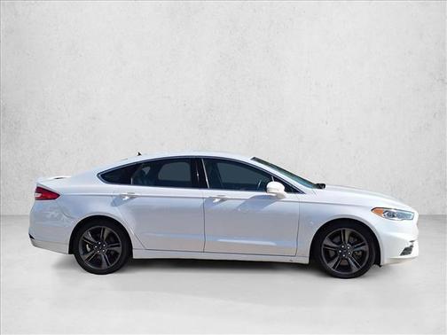 White Platinum Metallic Tri-Coat 2018 Ford Fusion Sport