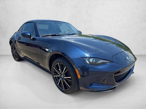 Deep Crystal Blue Mica 2025 Mazda MX-5 Miata RF Grand Touring