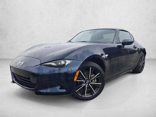 Deep Crystal Blue Mica 2025 Mazda MX-5 Miata RF Grand Touring