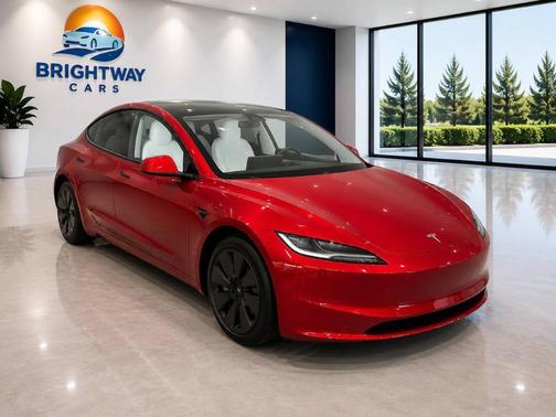 Ultra Red 2025 Tesla Model 3 Long Range