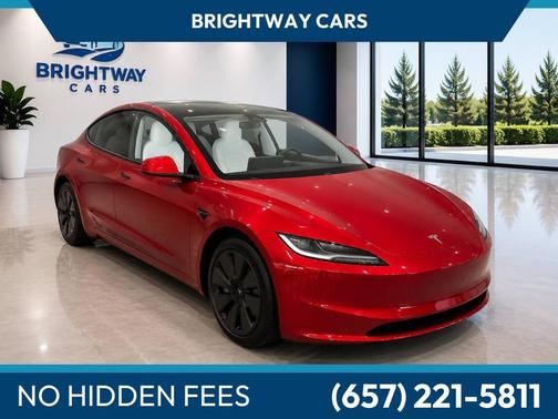 Ultra Red 2025 Tesla Model 3 Long Range