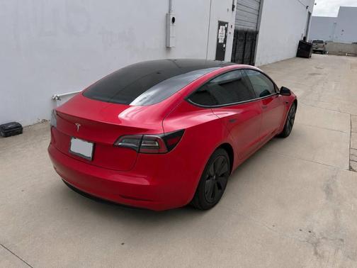 Ultra Red 2025 Tesla Model 3 Long Range
