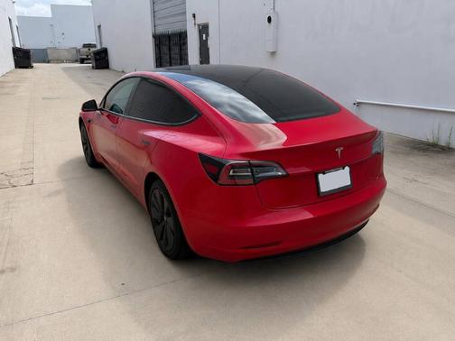 Ultra Red 2025 Tesla Model 3 Long Range
