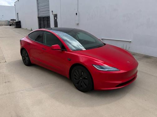 Ultra Red 2025 Tesla Model 3 Long Range