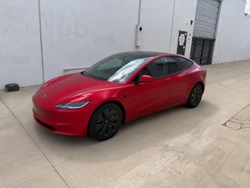 Ultra Red 2025 Tesla Model 3 Long Range
