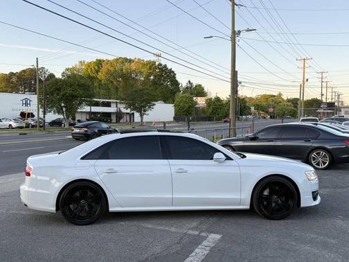 White 2016 Audi A8 L 4.0T