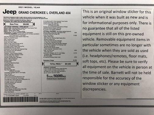 2021 Jeep Grand Cherokee L Overland