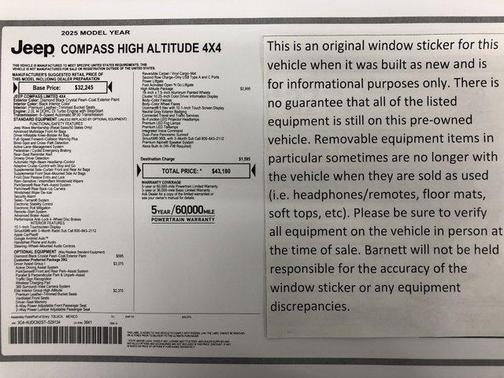 2025 Jeep Compass Limited