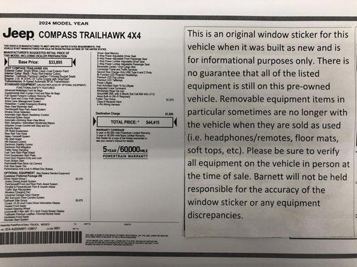 2024 Jeep Compass Trailhawk