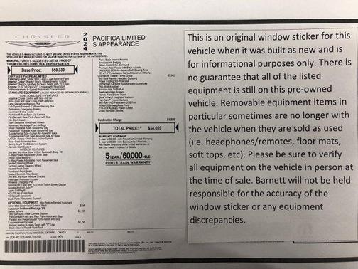 2024 Chrysler Pacifica Limited