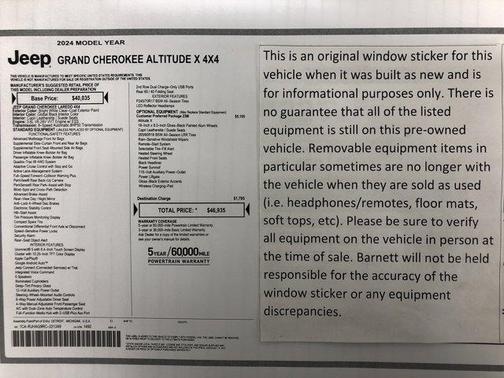 2024 Jeep Grand Cherokee Altitude
