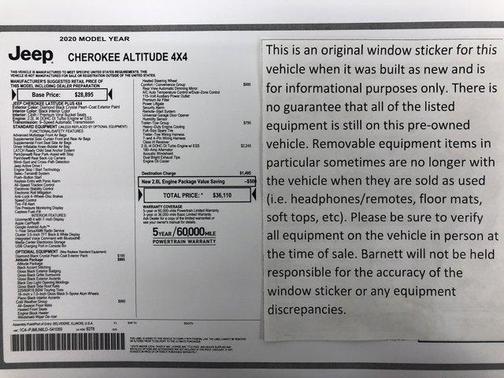 2020 Jeep Cherokee Altitude