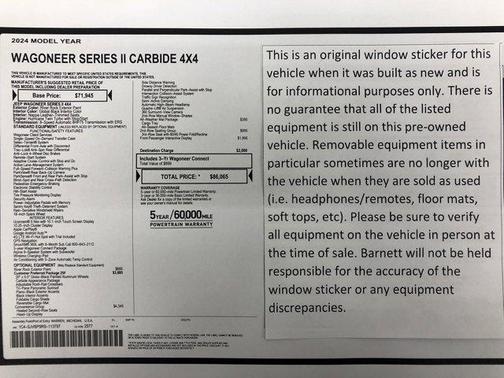 2024 Jeep Wagoneer Series II Carbide 4x4