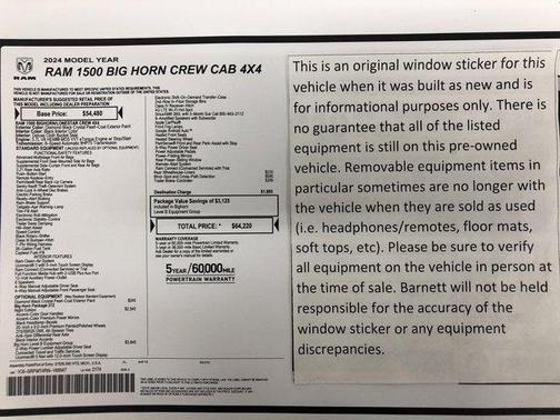 2024 RAM 1500 Big Horn/Lone Star