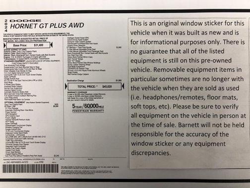 2024 Dodge Hornet GT Plus AWD
