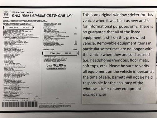 2025 RAM 1500 Laramie