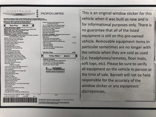 2024 Chrysler Pacifica Limited
