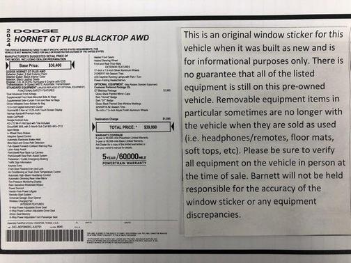 2024 Dodge Hornet GT Plus AWD
