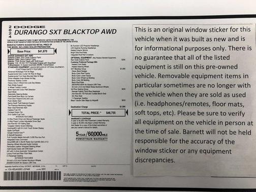 2024 Dodge Durango SXT AWD