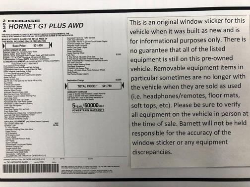 2024 Dodge Hornet GT Plus AWD