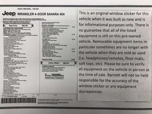 2024 Jeep Wrangler 4-Door Sahara 4x4
