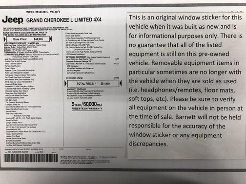 2022 Jeep Grand Cherokee L Limited