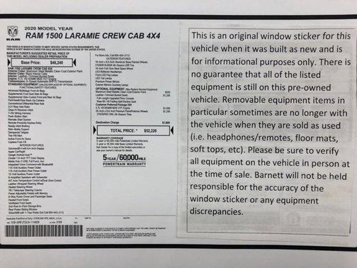 2020 RAM 1500 Laramie