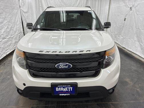 White Platinum Metallic Tri-Coat 2014 Ford Explorer Sport