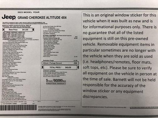 2023 Jeep Grand Cherokee Altitude