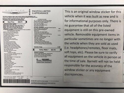 2024 Chrysler Pacifica Limited