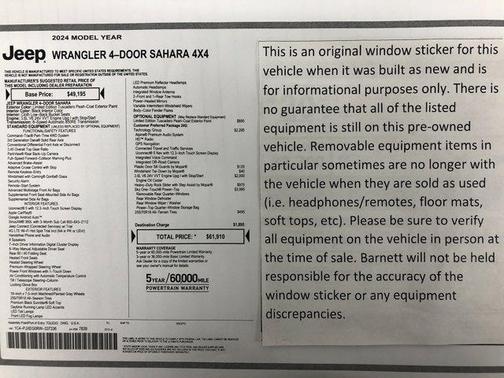 2024 Jeep Wrangler 4-Door Sahara 4x4
