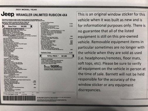 2021 Jeep Wrangler Unlimited Rubicon