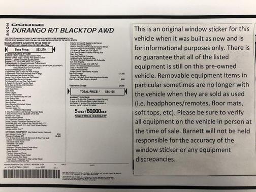 2024 Dodge Durango R/T Premium AWD