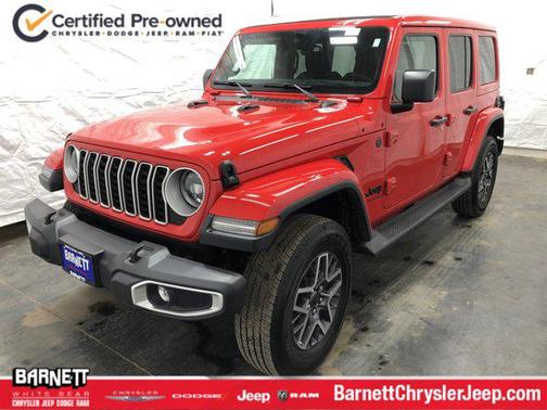 Firecracker Red Clearcoat 2025 Jeep Wrangler 4-Door Sahara 4x4