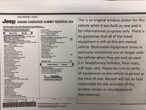 2024 Jeep Grand Cherokee Summit
